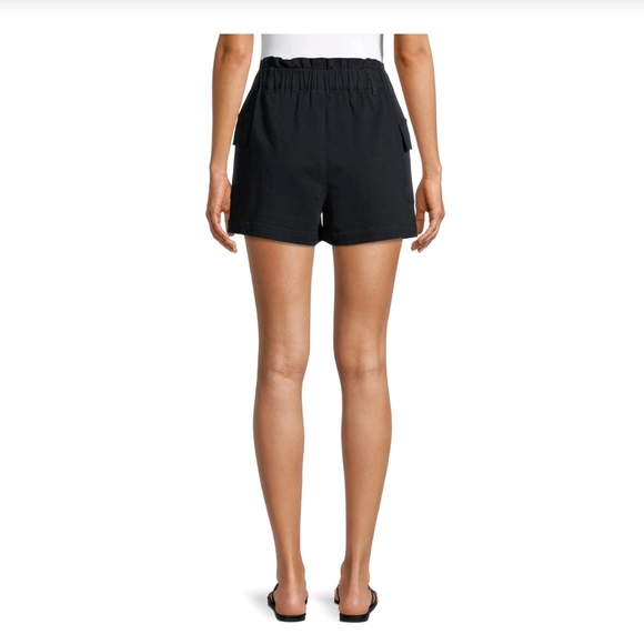 No Boundaries NWT Ultra High Rise Pull On Cargo Short w/ Pockets Black 562 - Picture 5 of 5